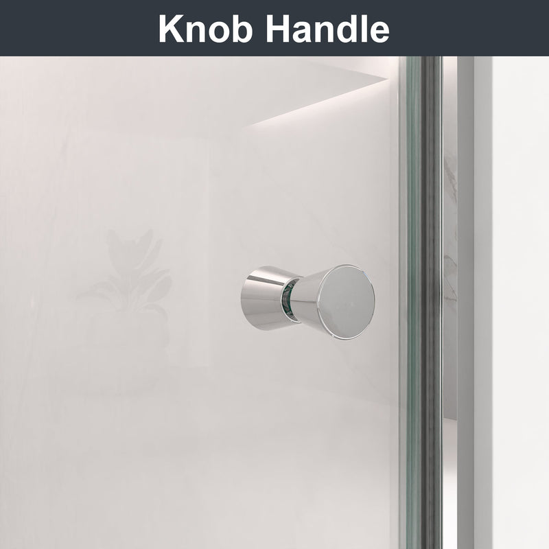 32"W x 72"H Frameless Circular Pivot Shower Door by HouseOfZazla