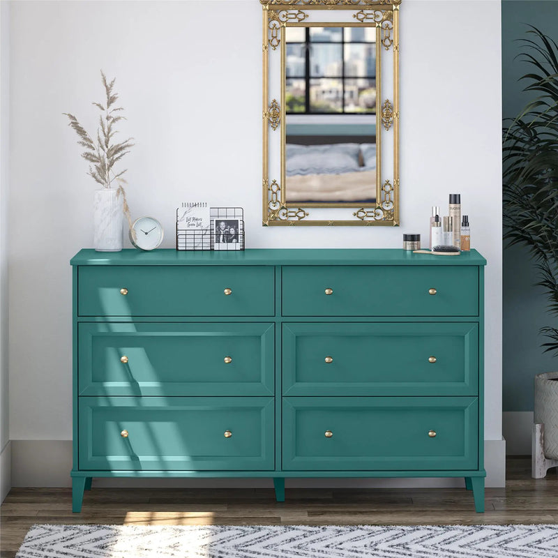 Monticello - 6 Drawer Dresser - Green by Unique Piece Furniture