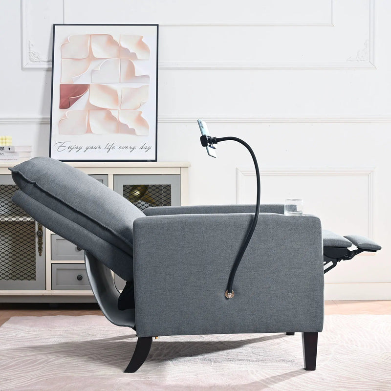 Recliner Chairs For Adults, Adjustable Recliner Sofa With Mobile Phone Holder & Cup Holder, Modern Reclining Chairs Fabric Push Back Recliner Chairs For Living Room, Bedroom by HouseOfZazla