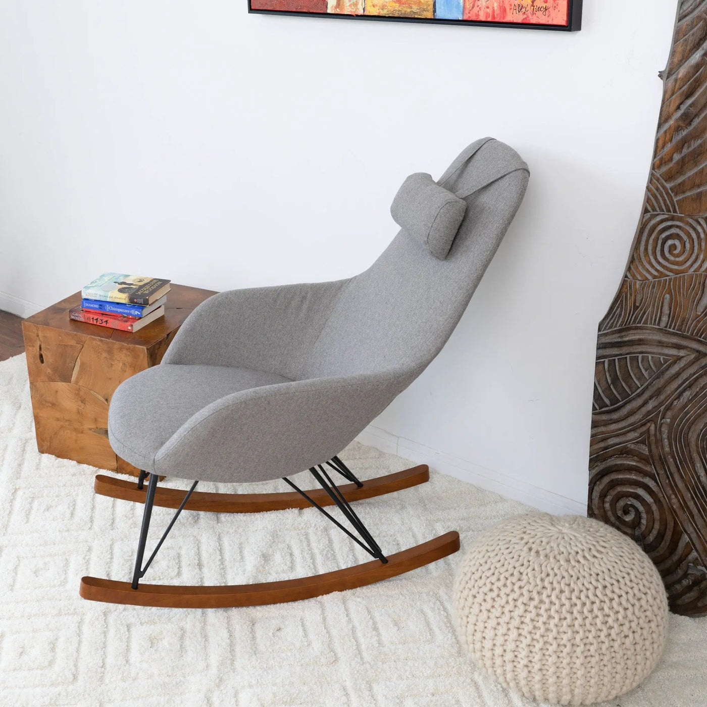 Chloe - Mid Century Modern Rocker Livingroom And Bedroom Chair by Unique Piece Furniture