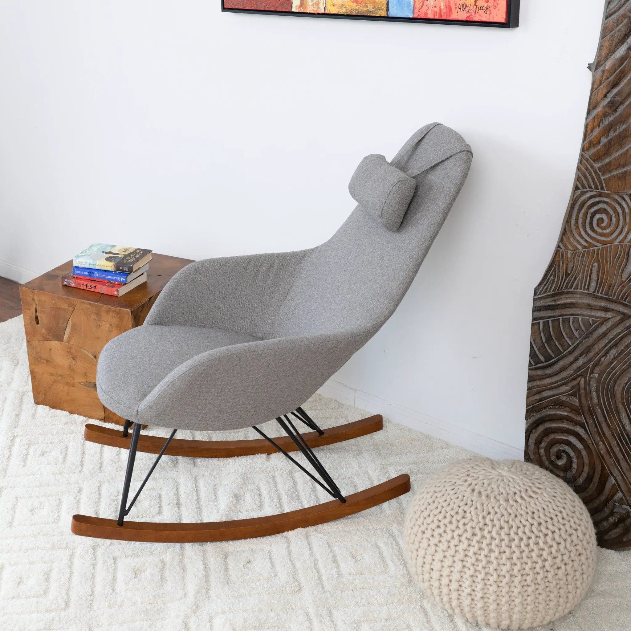 Chloe - Mid Century Modern Rocker Livingroom And Bedroom Chair by Unique Piece Furniture