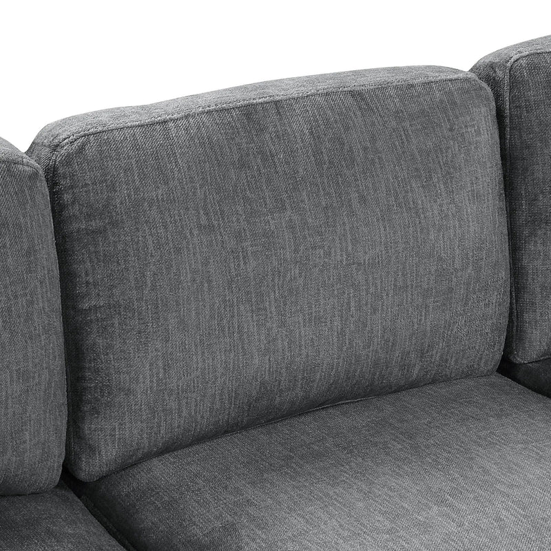 Contemporary U - Shaped Sectional Sofa With Movable Storage Ottoman by HouseOfZazla