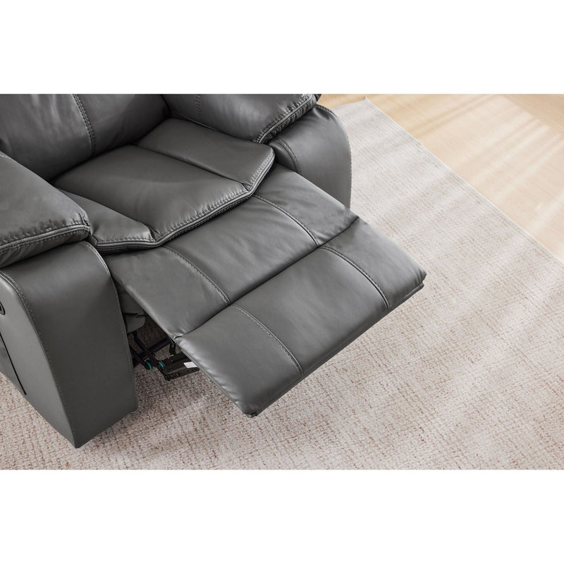 Recliner Chair With Vibration And Heating - Gray by HouseOfZazla