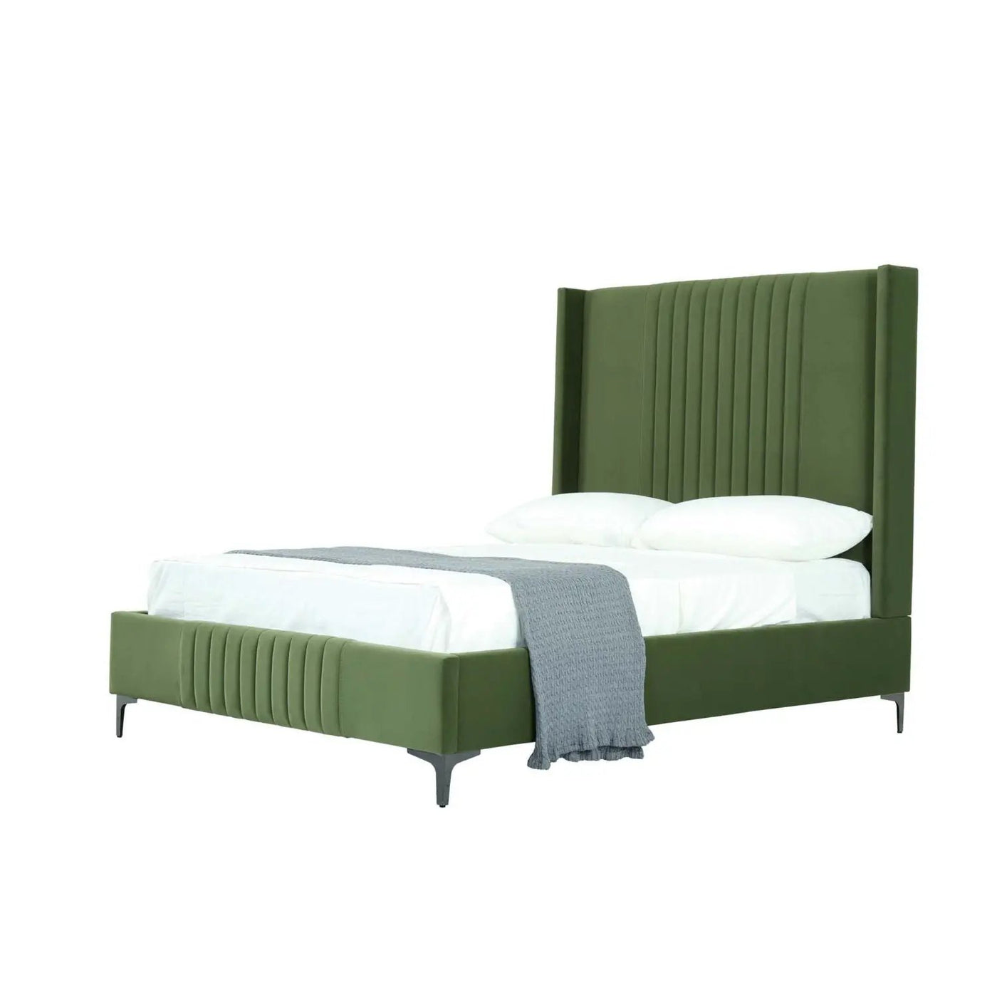 Promenade - Bed With Upholstered Headboard And Slats by HouseOfZazla