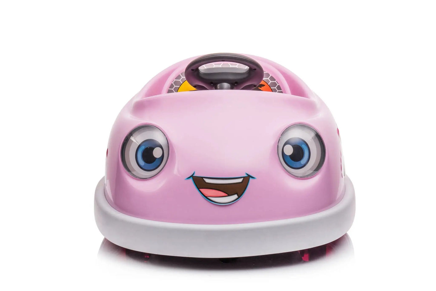 Bumper Car For Kids, 12V Dual Drive 1-6 Years Old Children's Electric Car With Pushrod Dinner Plate USB Bt Music Rocking Horse Mode Anti-Collision Bumper Ride On Car by HouseOfZazla