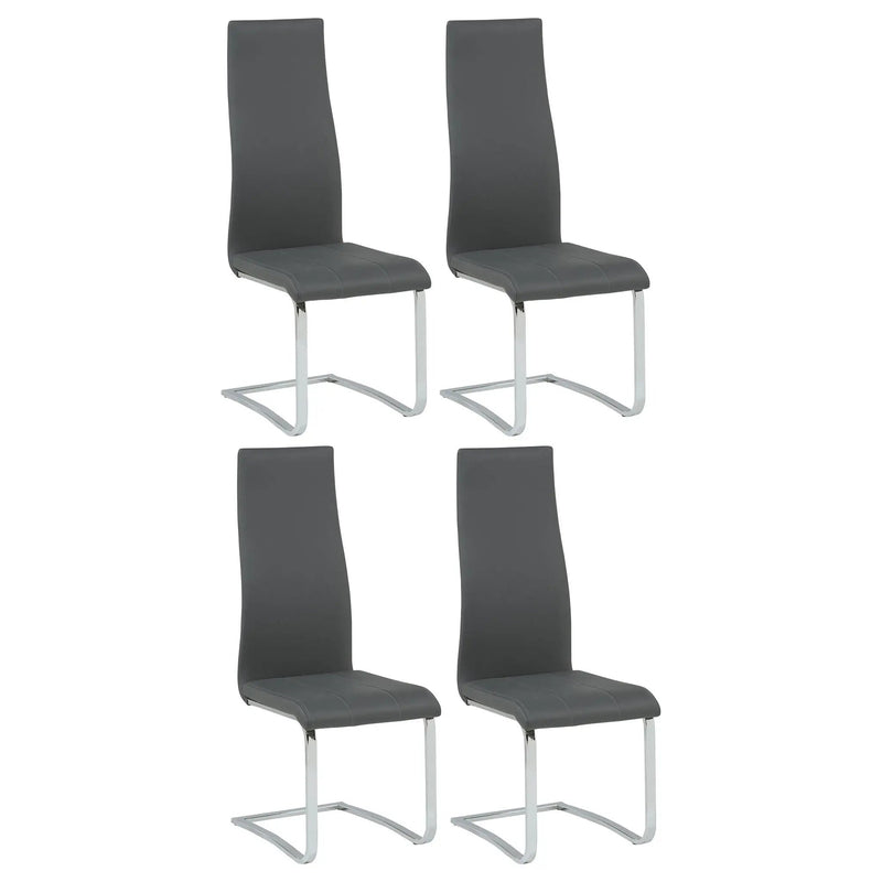 Montclair Upholstered Dining Side Chair Grey (Set of 4) by Unique Piece Furniture