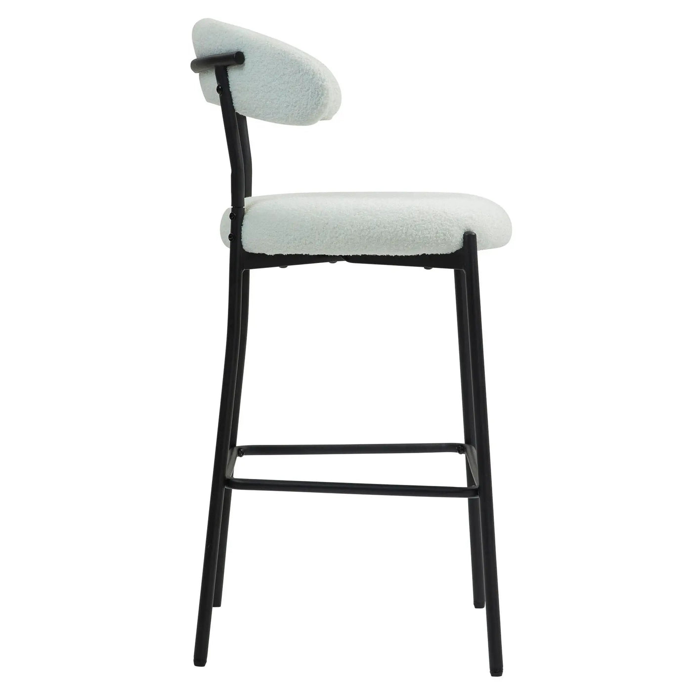 Counter Height Bar Stools With Powder Coating Base And Footrest by Unique Piece Furniture