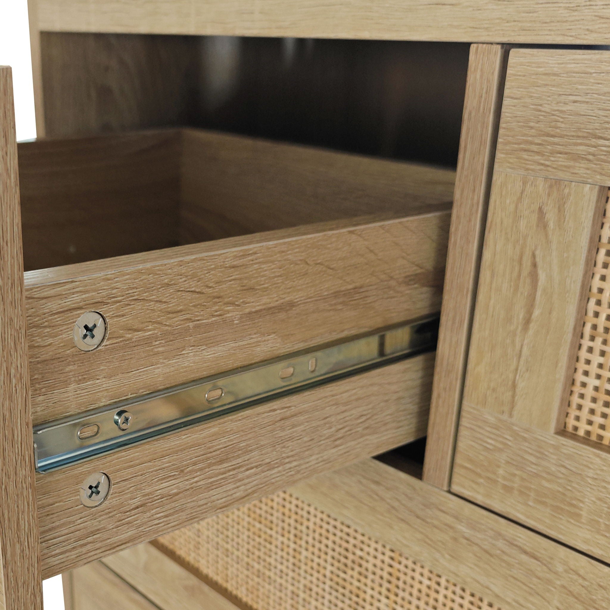 Cabinet With 4 Drawers For Bedroom - Natural by HouseOfZazla