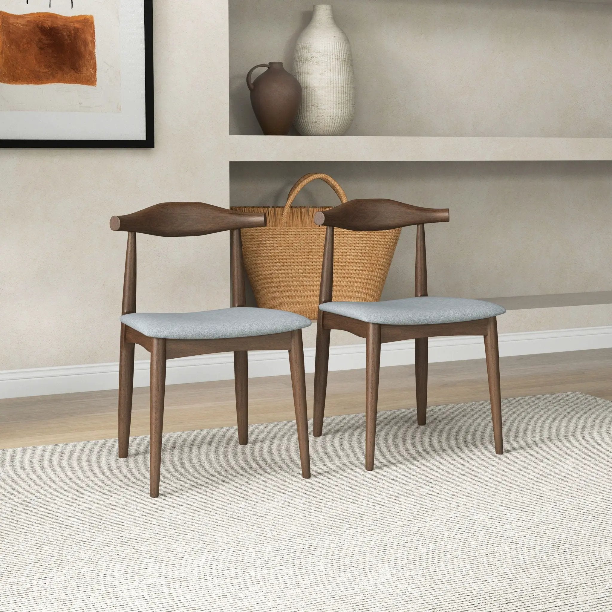 Brooklyn - Dining Chairs (Set of 2) - Gray by HouseOfZazla
