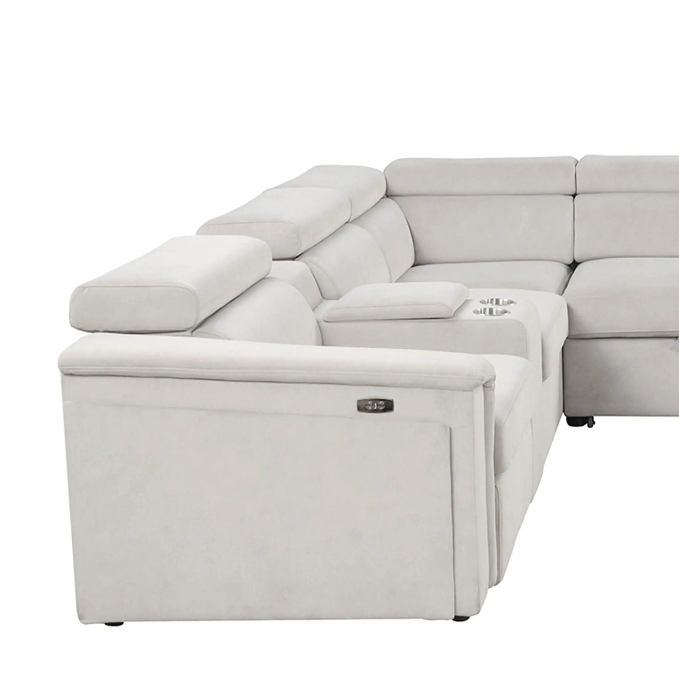 Harvey - Power Recliner Sleeper Sectional by HouseOfZazla