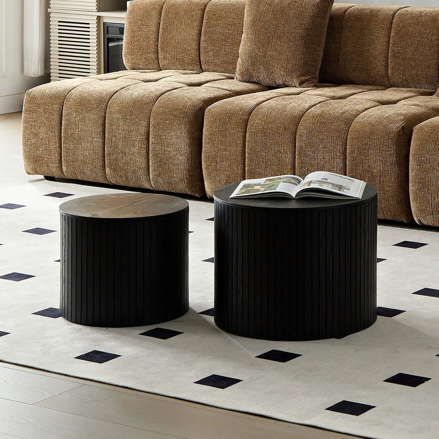 Handcrafted Nested Table Set, 2 Pieces by HouseOfZazla