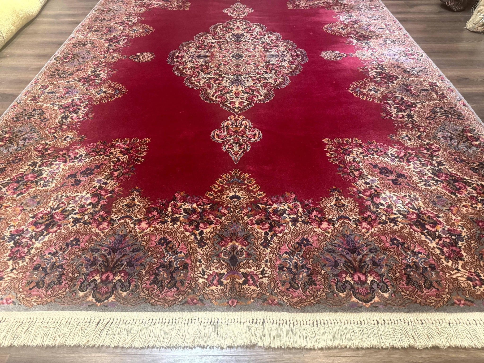Karastan Rug 8.8 x12 Red Kirman #762, Original 700 Series, Vintage Karastan Carpet, Discontinued Karastan Rug, Karastan Wool Area Rug by Jewel Rugs
