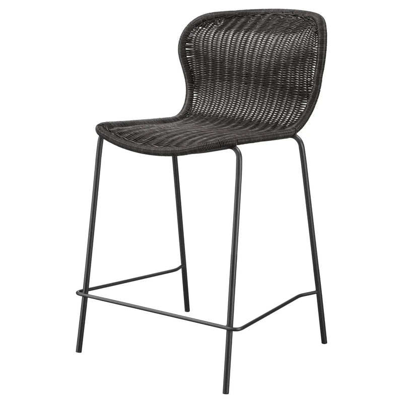 Mckinley - Counter Chair (Set of 2) Seat - Brown by HouseOfZazla