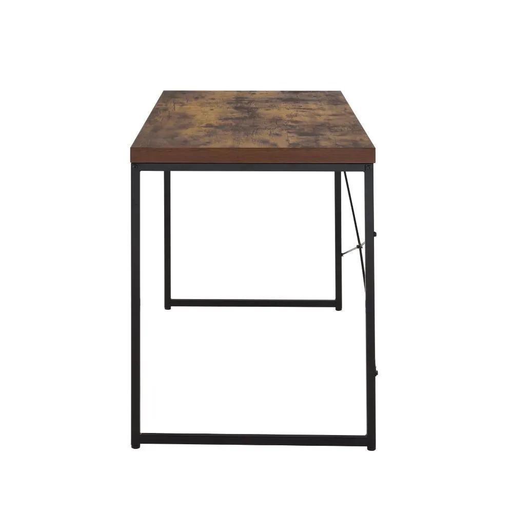 Bob - Writing Desk (Same Ac00906) - Weathered Oak & Black by Unique Piece Furniture