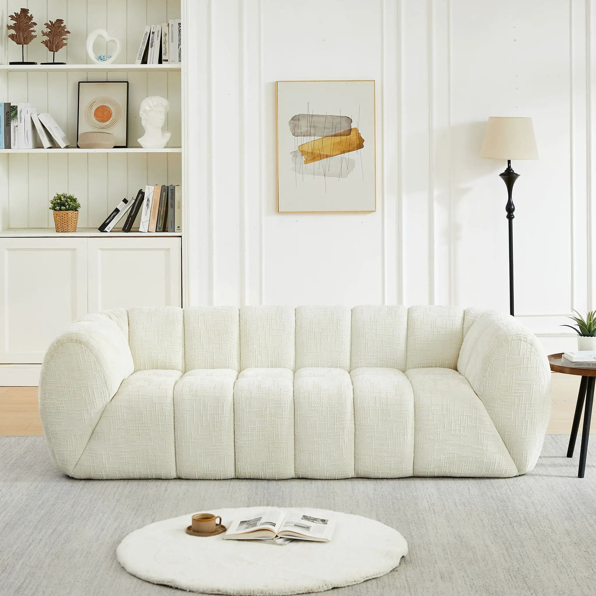 Modern Sofa With Piano Key Backrest by HouseOfZazla