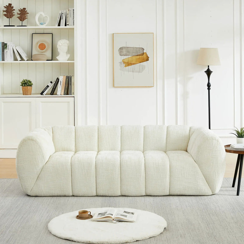 Modern Sofa With Piano Key Backrest by HouseOfZazla