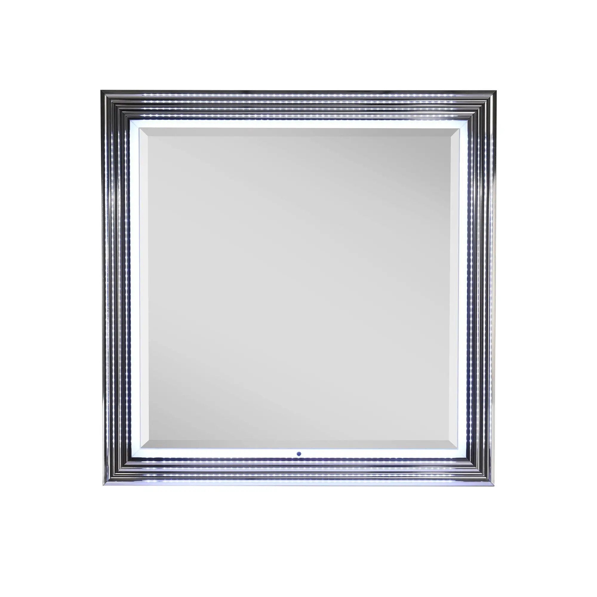 Moon - Smooth Mirror With LED - White by HouseOfZazla