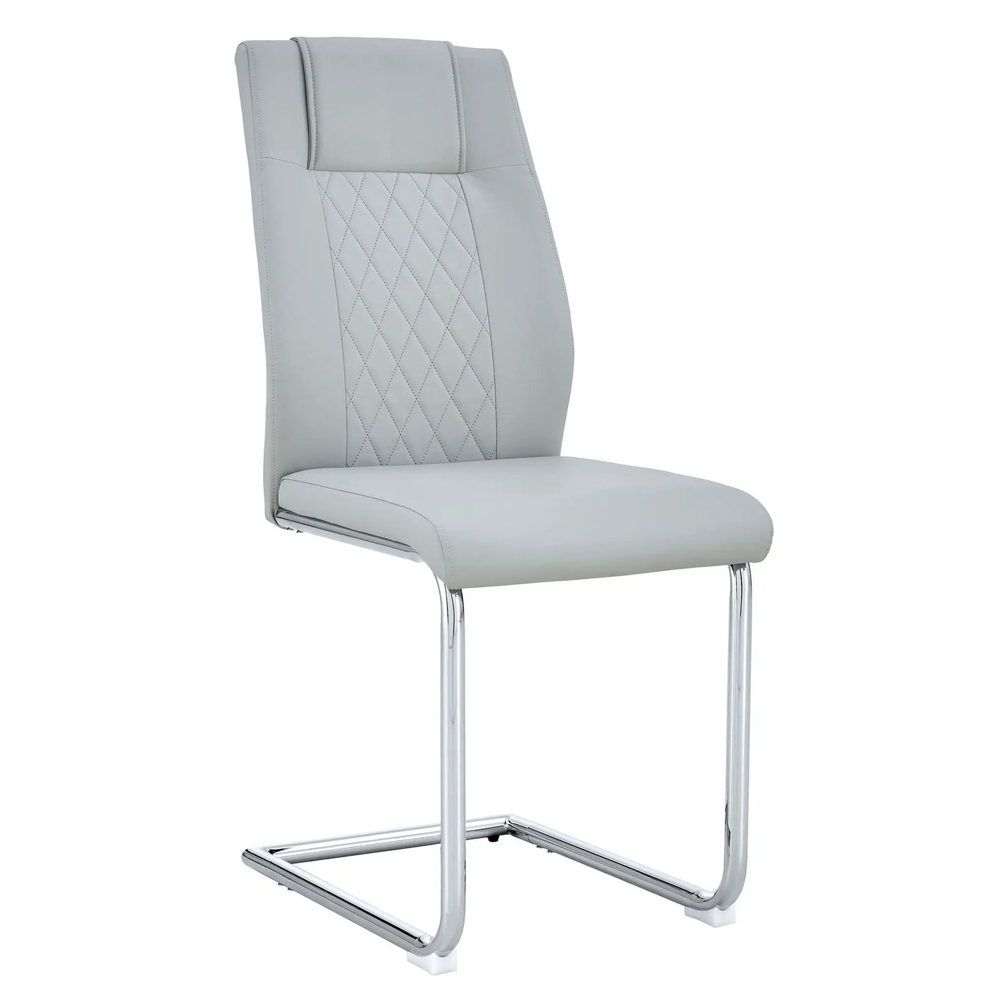 Modern Dining Chairs With Padded Seat, Metal Legs by Unique Piece Furniture