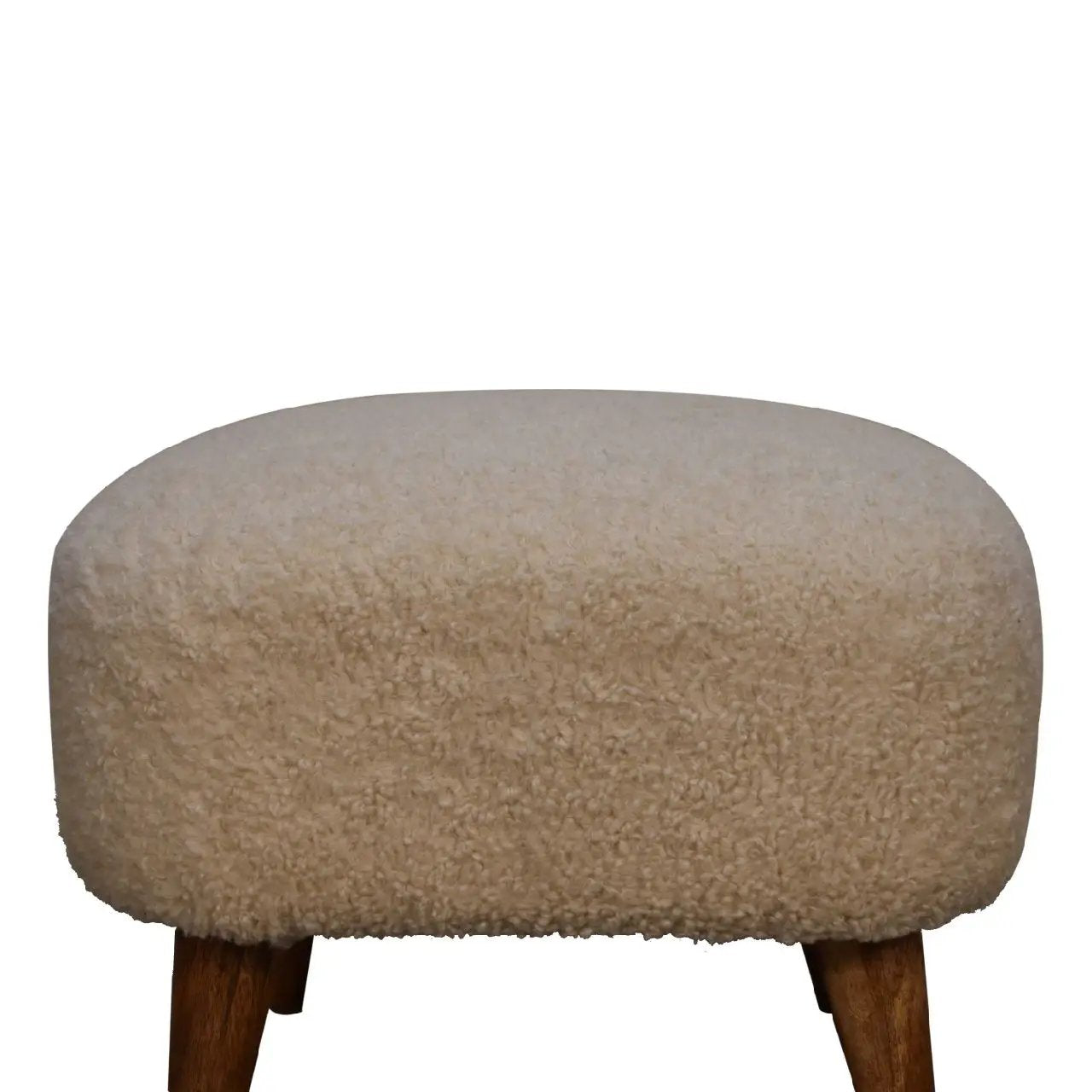 Square Footstool - Cream by HouseOfZazla