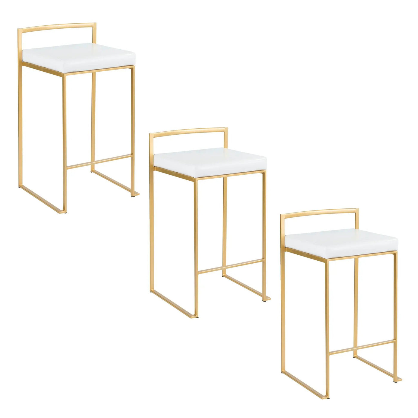 Fuji - Contemporary / Glam Design Counter Stool (Set of 2) by HouseOfZazla