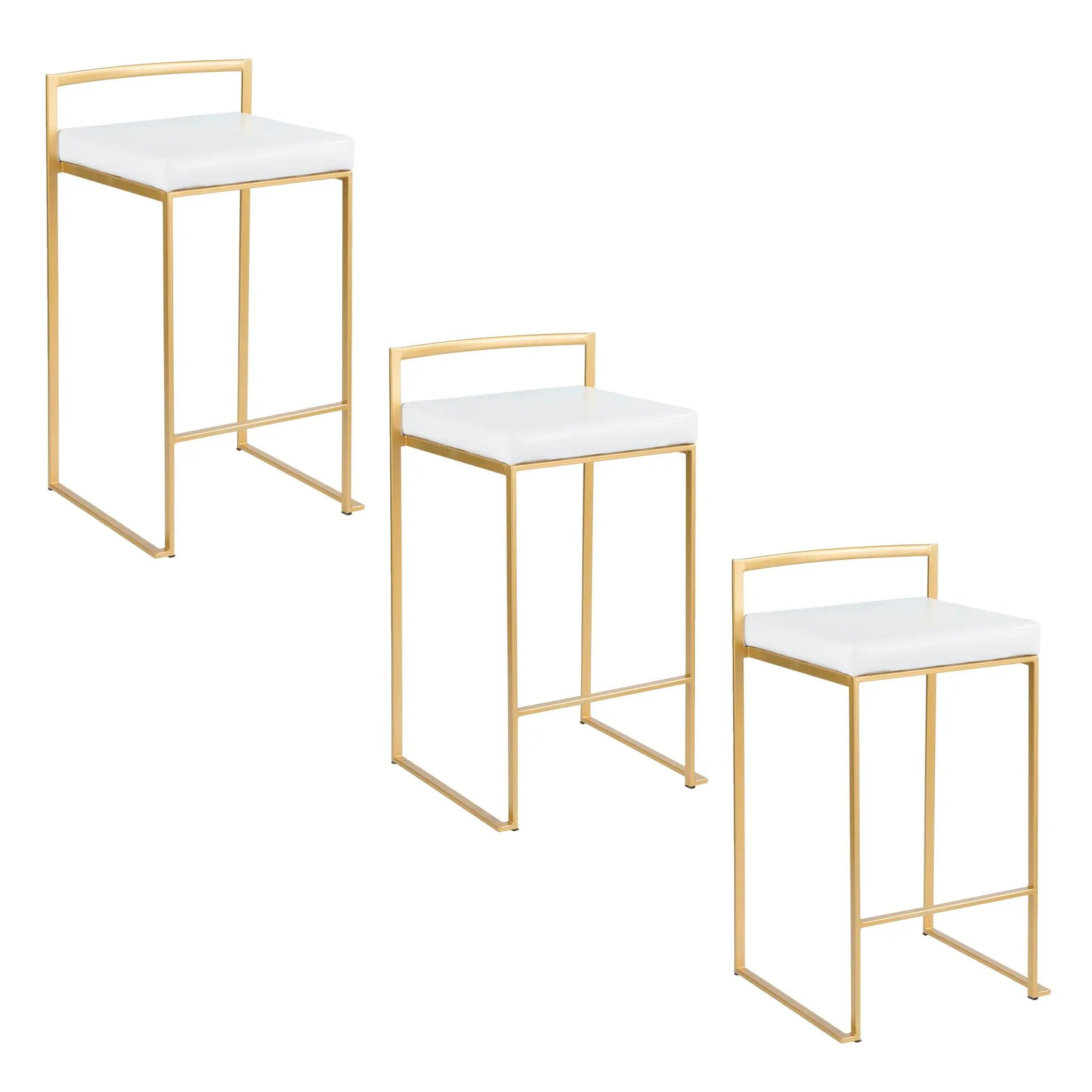 Fuji - Contemporary / Glam Design Counter Stool (Set of 2) by HouseOfZazla
