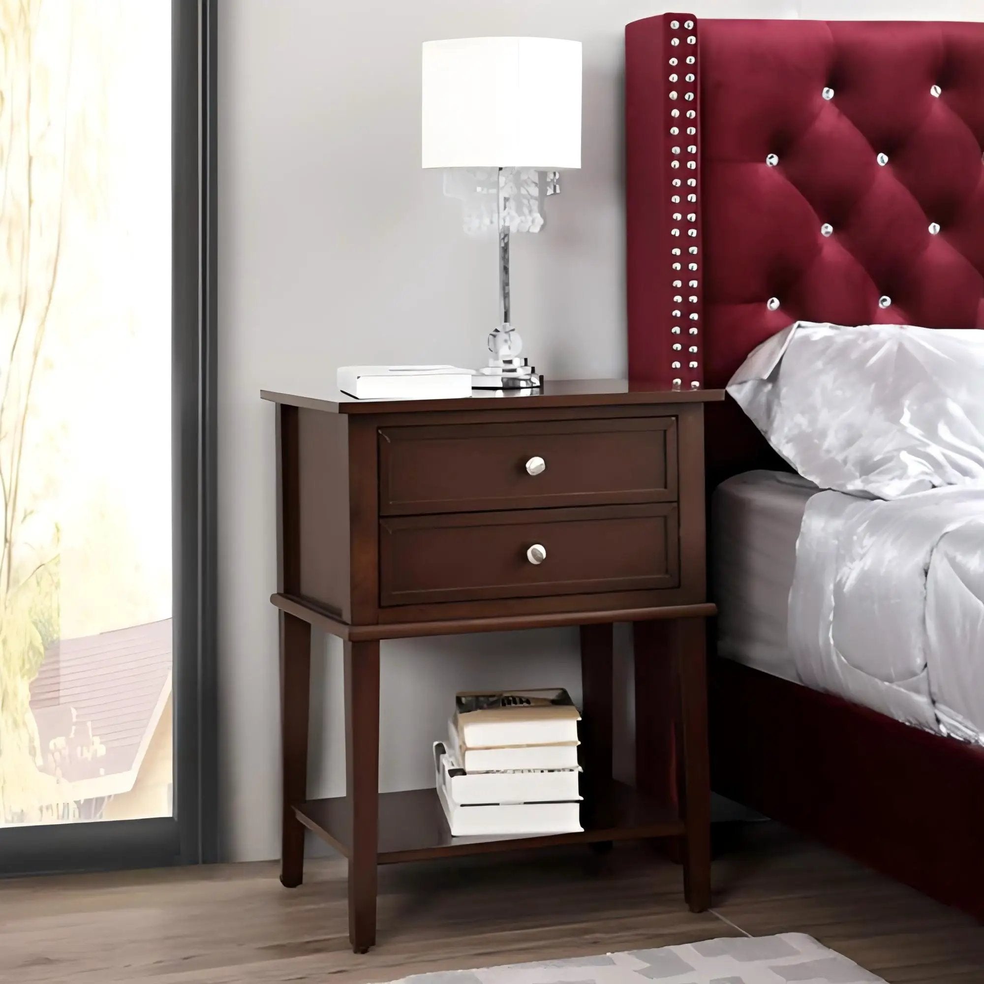 Newton - Nightstand - Cappuccino by Unique Piece Furniture