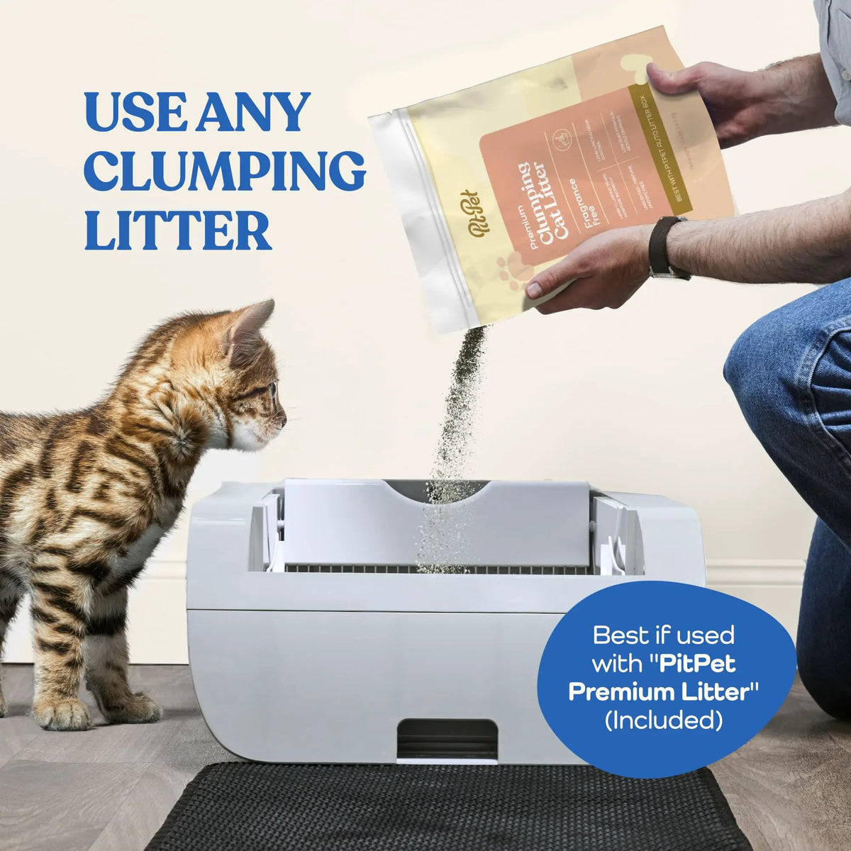 Smart Cat Litter Box with Wide Opening by HouseOfZazla