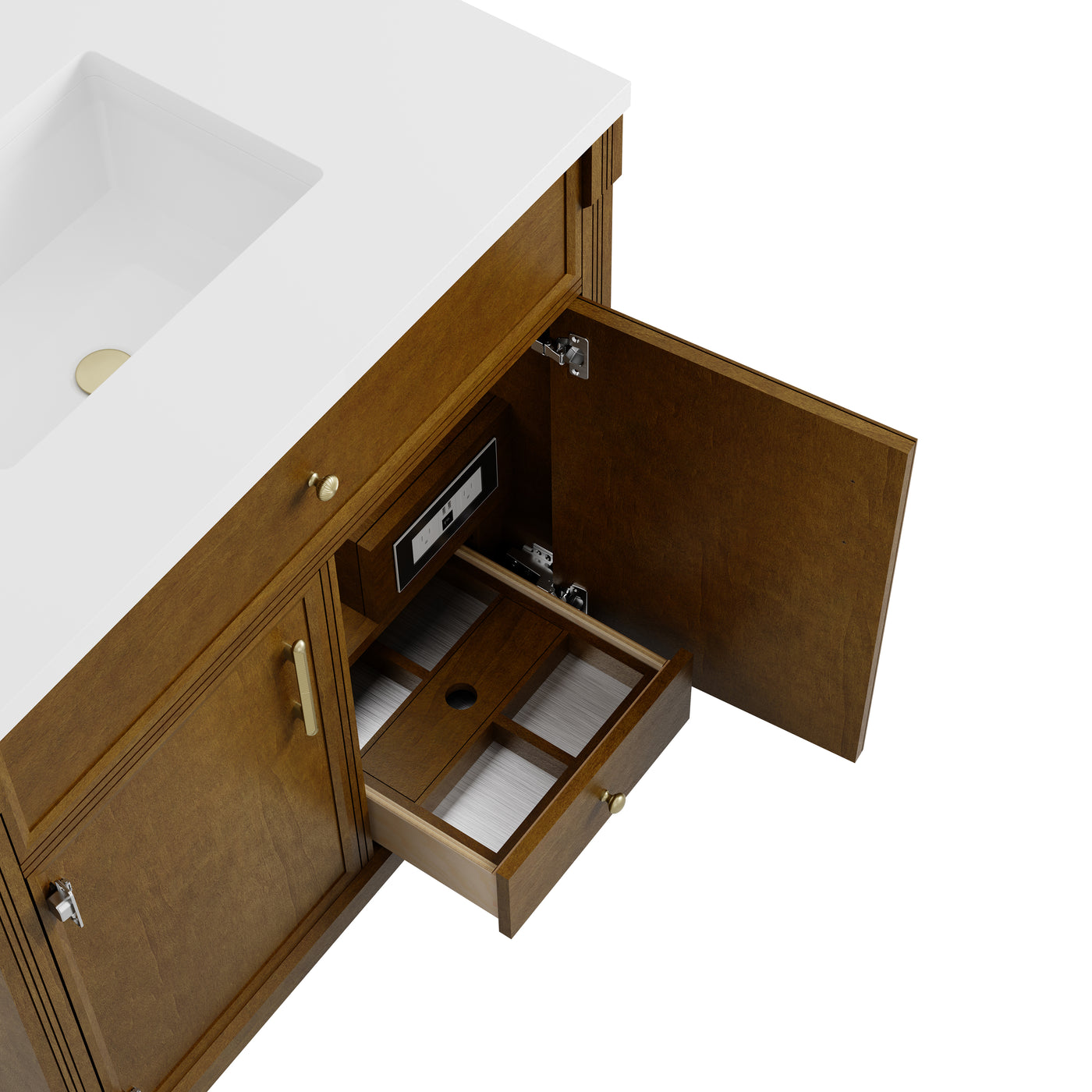 James Martin Bellshire 96" Double Bathroom Vanity, Honey Oak, view 19
