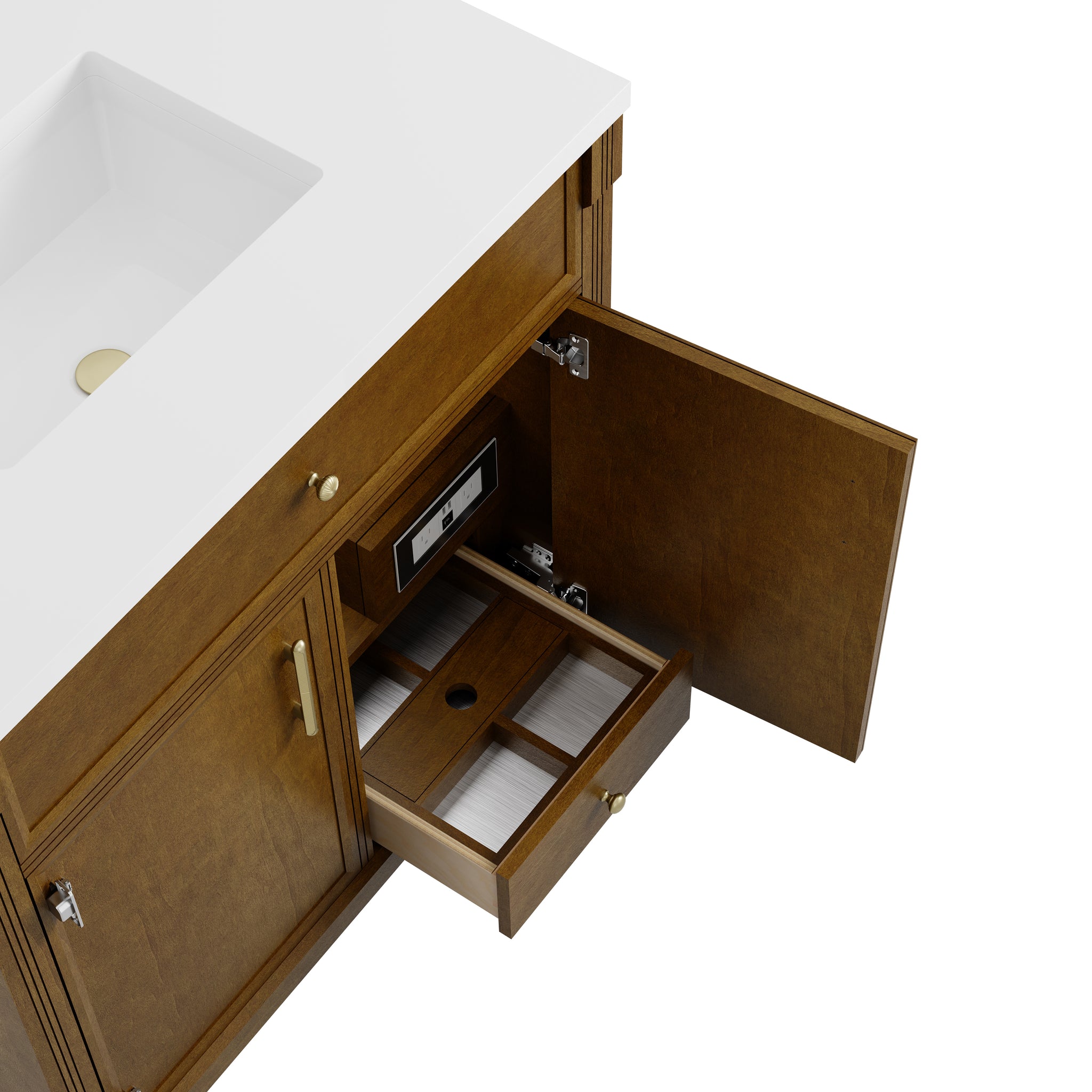 James Martin Bellshire 96" Double Bathroom Vanity, Honey Oak, view 19