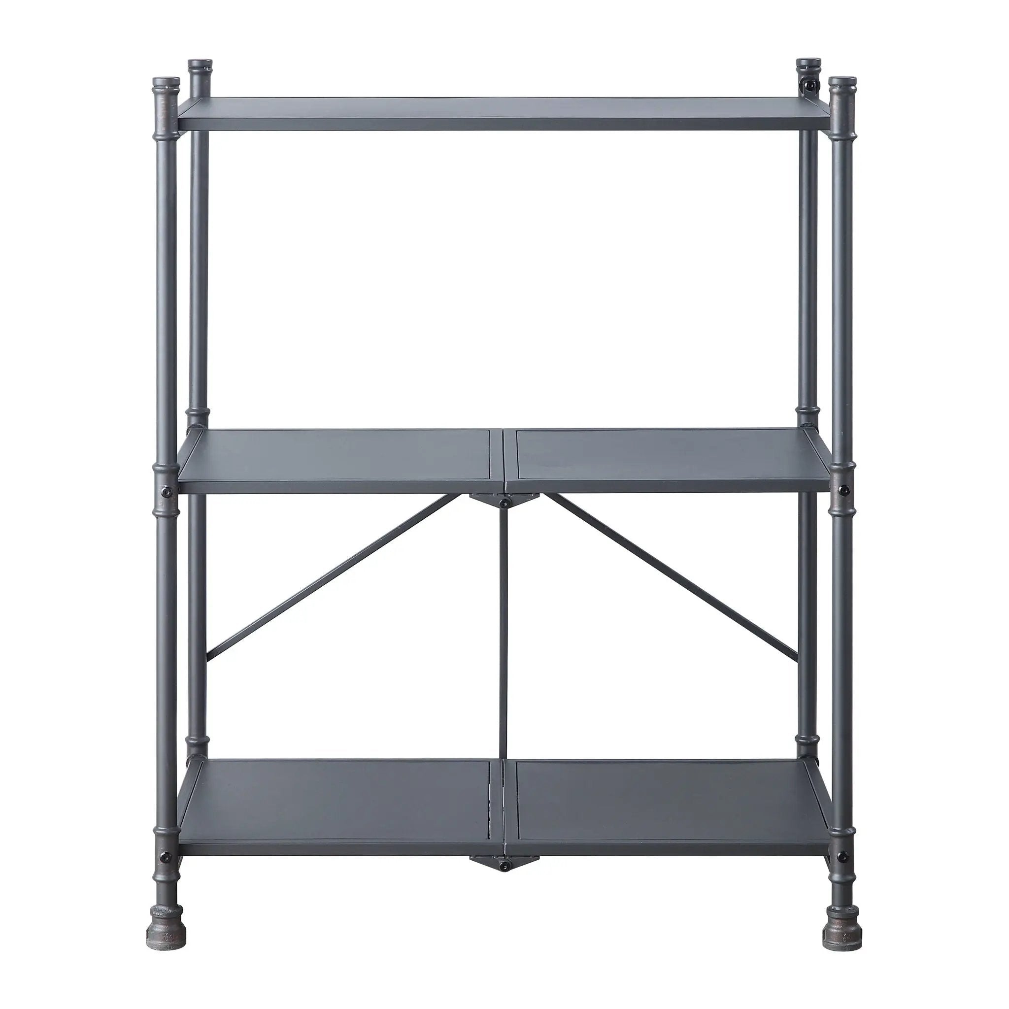 Cordelia - Hand-Brushed Console Table - Black / Bronze by HouseOfZazla