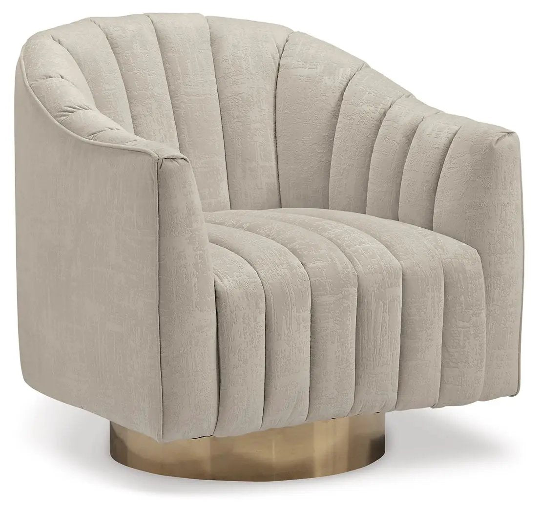 Penzlin - Swivel Accent Chair - Pearl by Unique Piece Furniture