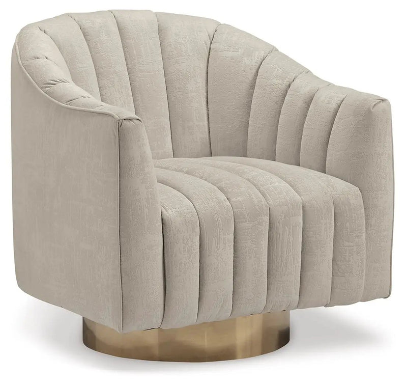 Penzlin - Swivel Accent Chair - Pearl by Unique Piece Furniture