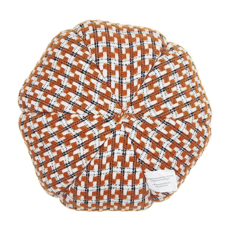 Pumpkin Ornament Decor For Holiday Harvest Festival Fall Festival & Thanksgiving (Set of 2) - Orange Multi by HouseOfZazla