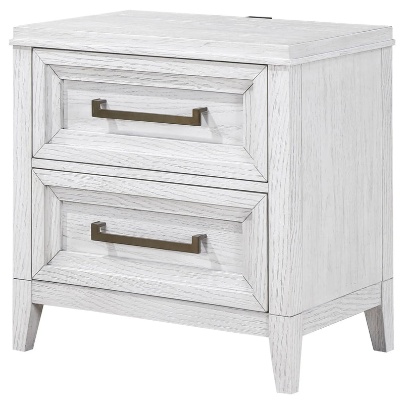 Avril - 2 Drawer Nightstand - White by HouseOfZazla