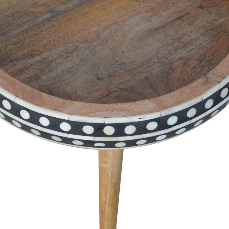 Small Patterned Nordic Style End Table by HouseOfZazla