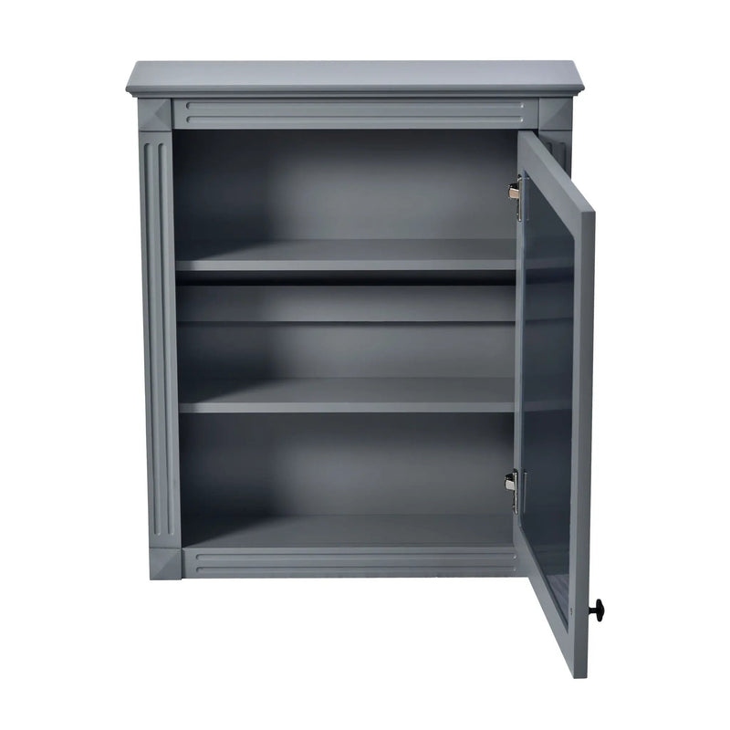 Wall Mounted Bathroom Storage Cabinet With Mirror, Medicine Cabinet With Height Adjustable Shelf by HouseOfZazla