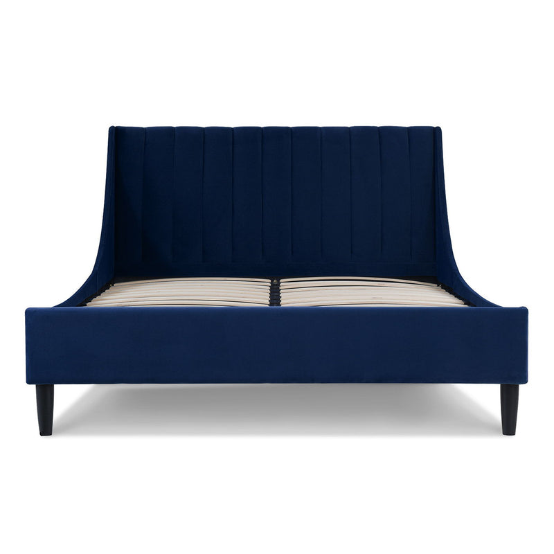 Aspen - Vertical Tufted Modern Headboard Platform Bed Set by HouseOfZazla