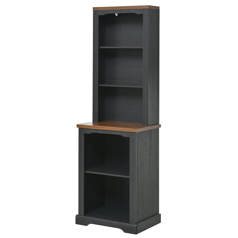 ON-TREND Two-Piece Elegant Freestanding Tall Cabinet by HouseOfZazla