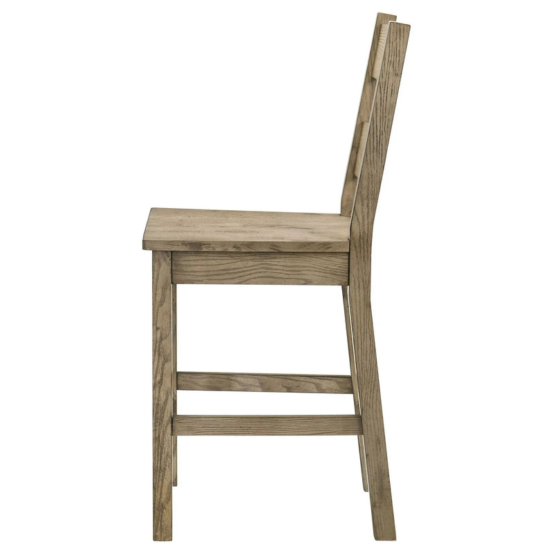 Cardova Counter Height Dining Chair Vineyard Oak (Set of 2) by Unique Piece Furniture
