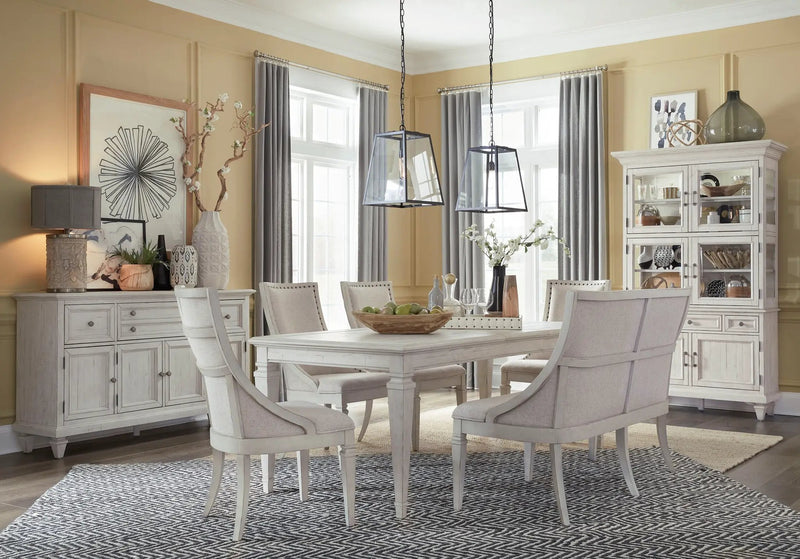Newport - Bench With Upholstered Seat & Back - Alabaster by Unique Piece Furniture