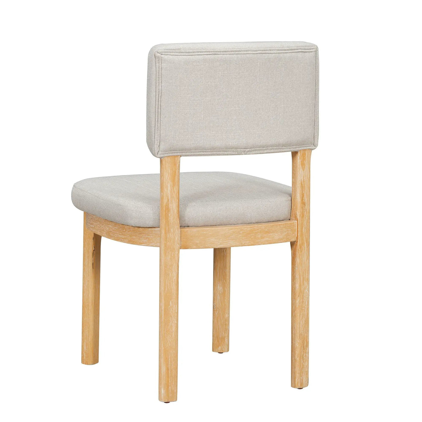 Dining Table Set With 6 Upholstered Chairs, Rectangular Table With Cutout Legs by HouseOfZazla