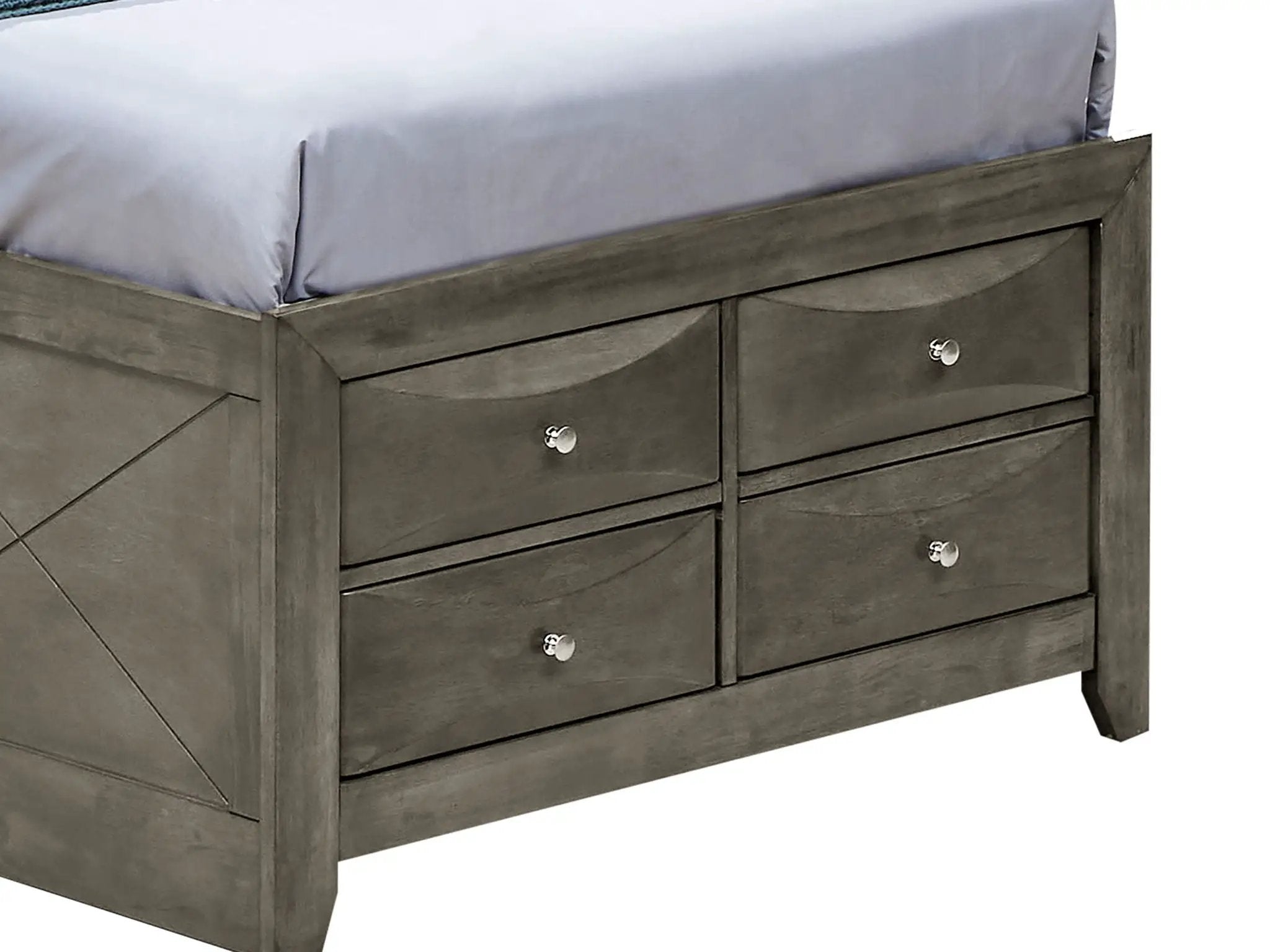 Modern Design Storage Bed With Bookcase Headboard by Unique Piece Furniture