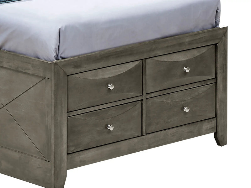 Modern Design Storage Bed With Bookcase Headboard by Unique Piece Furniture