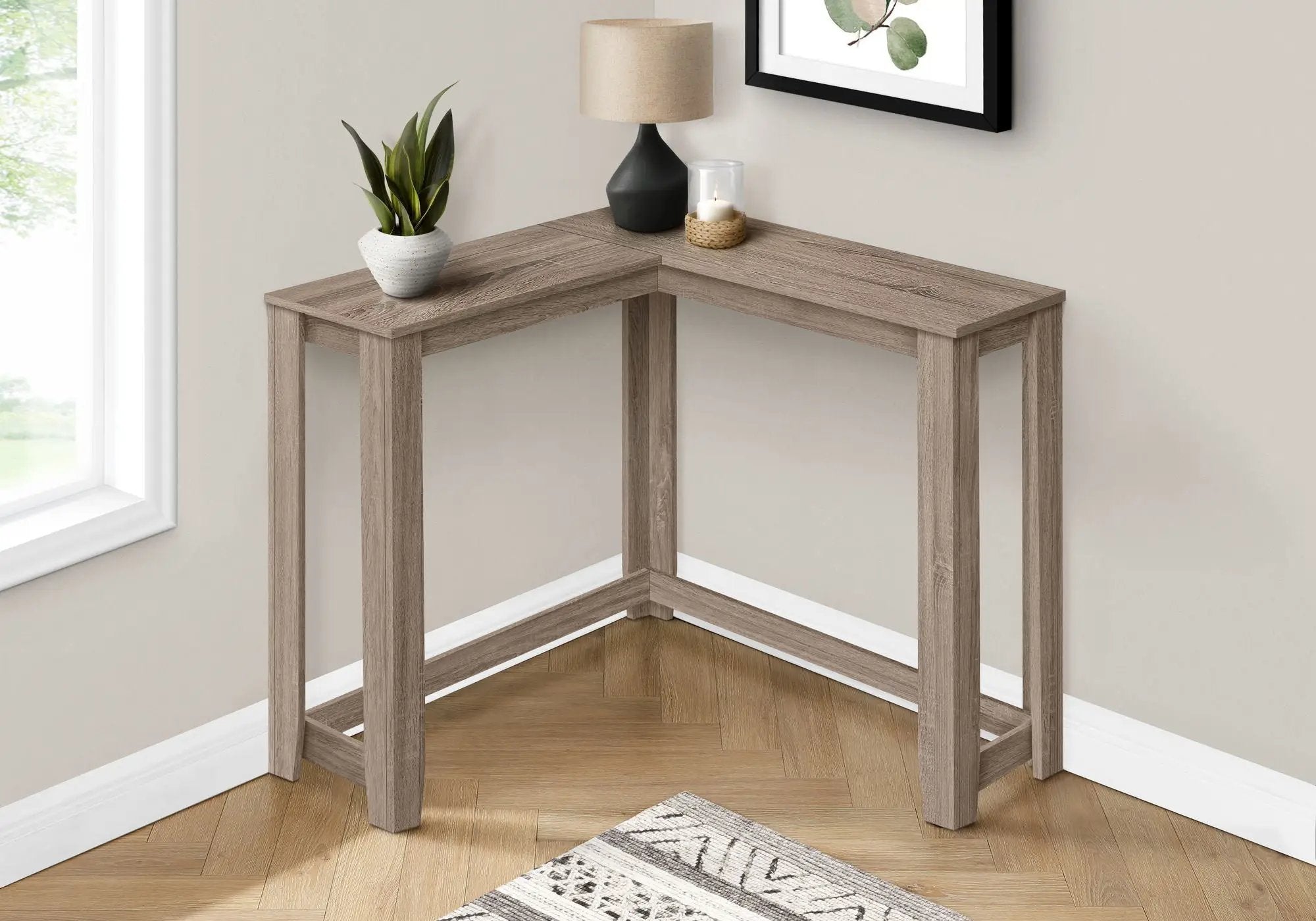 Corner Accent Console Table For Entryway, Unique Design Contemporary & Modern by Unique Piece Furniture