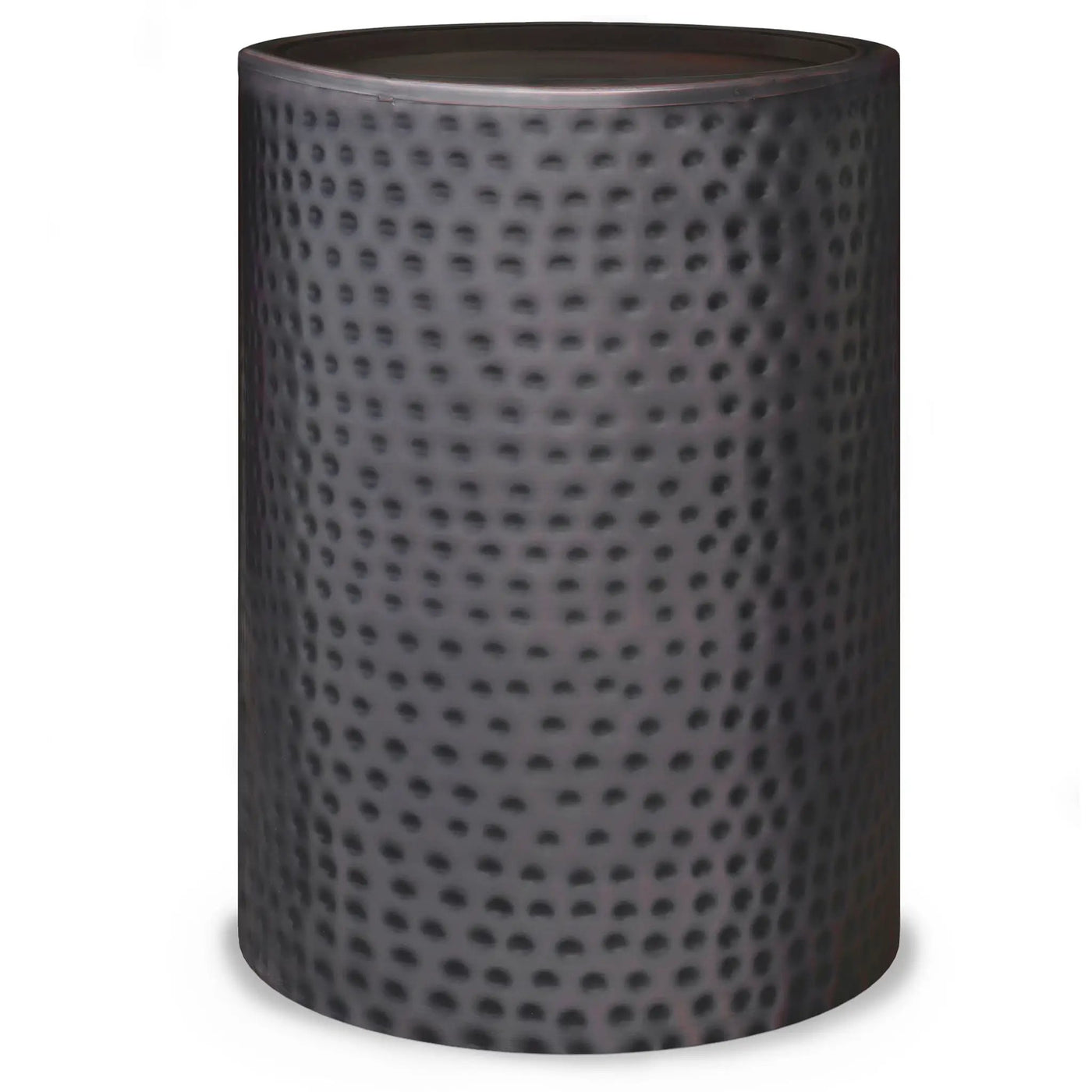 Corbin - Hammered Metal Side Table by Unique Piece Furniture
