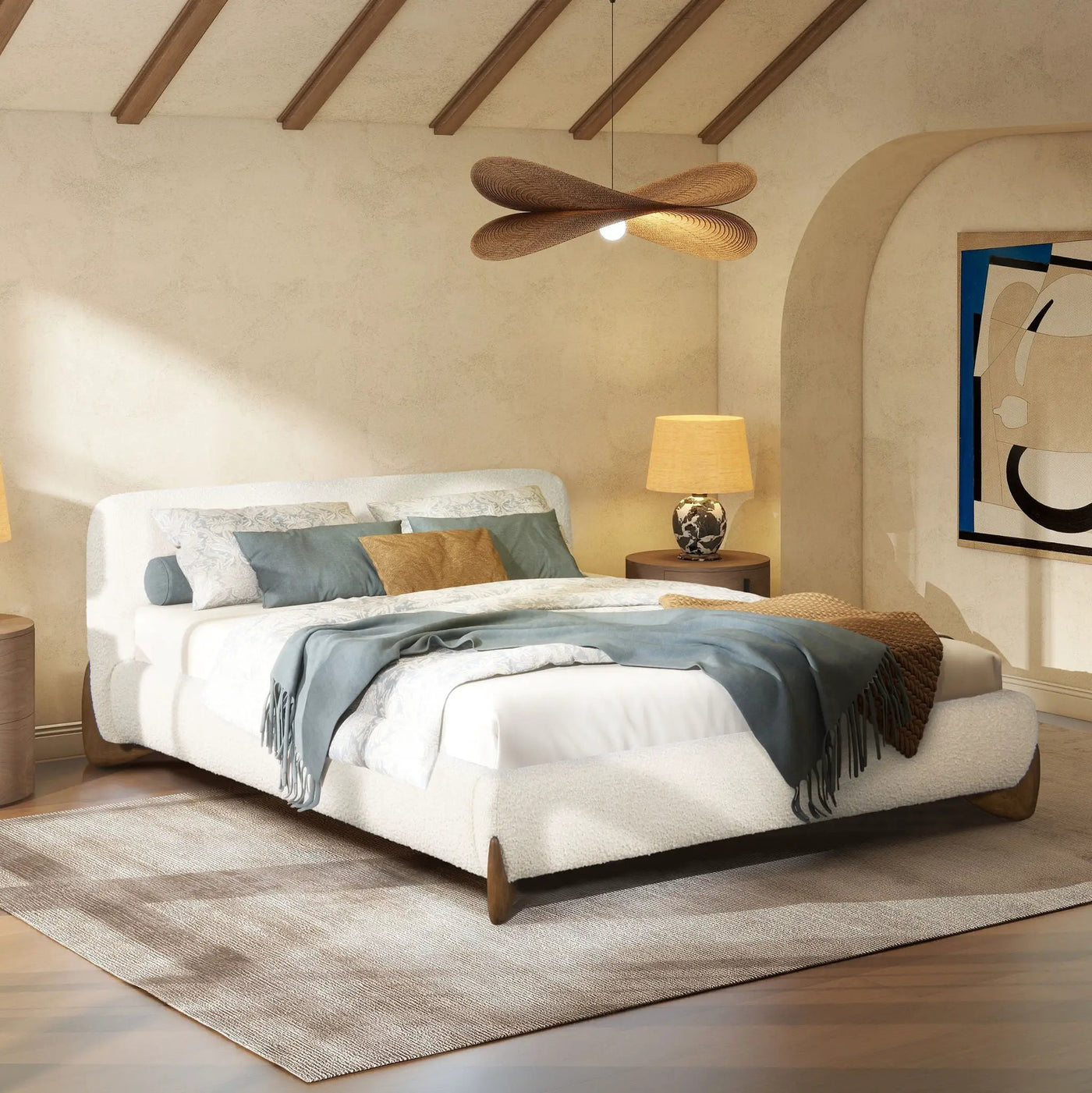 Alpine - Puffy Modern Platform Bed by HouseOfZazla