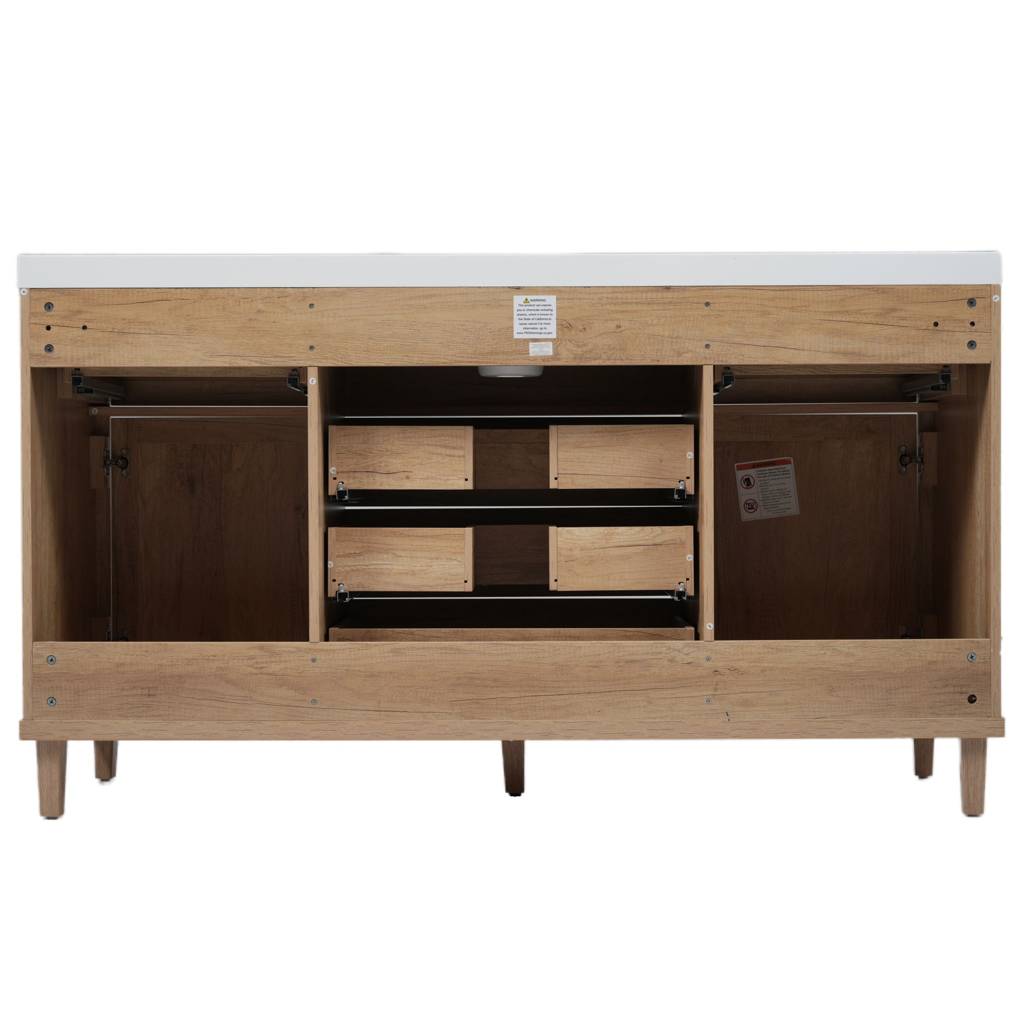 Bathroom Vanity With Sink, 5 Legs, Soft Close Drawers by HouseOfZazla