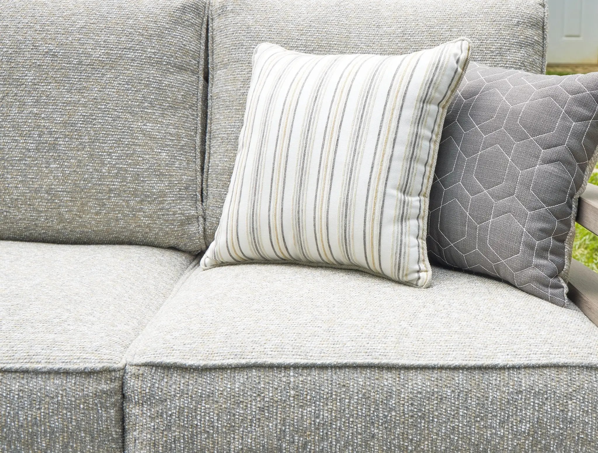 Hillside Barn - Sofa With Cushion - Gray / Brown by Unique Piece Furniture