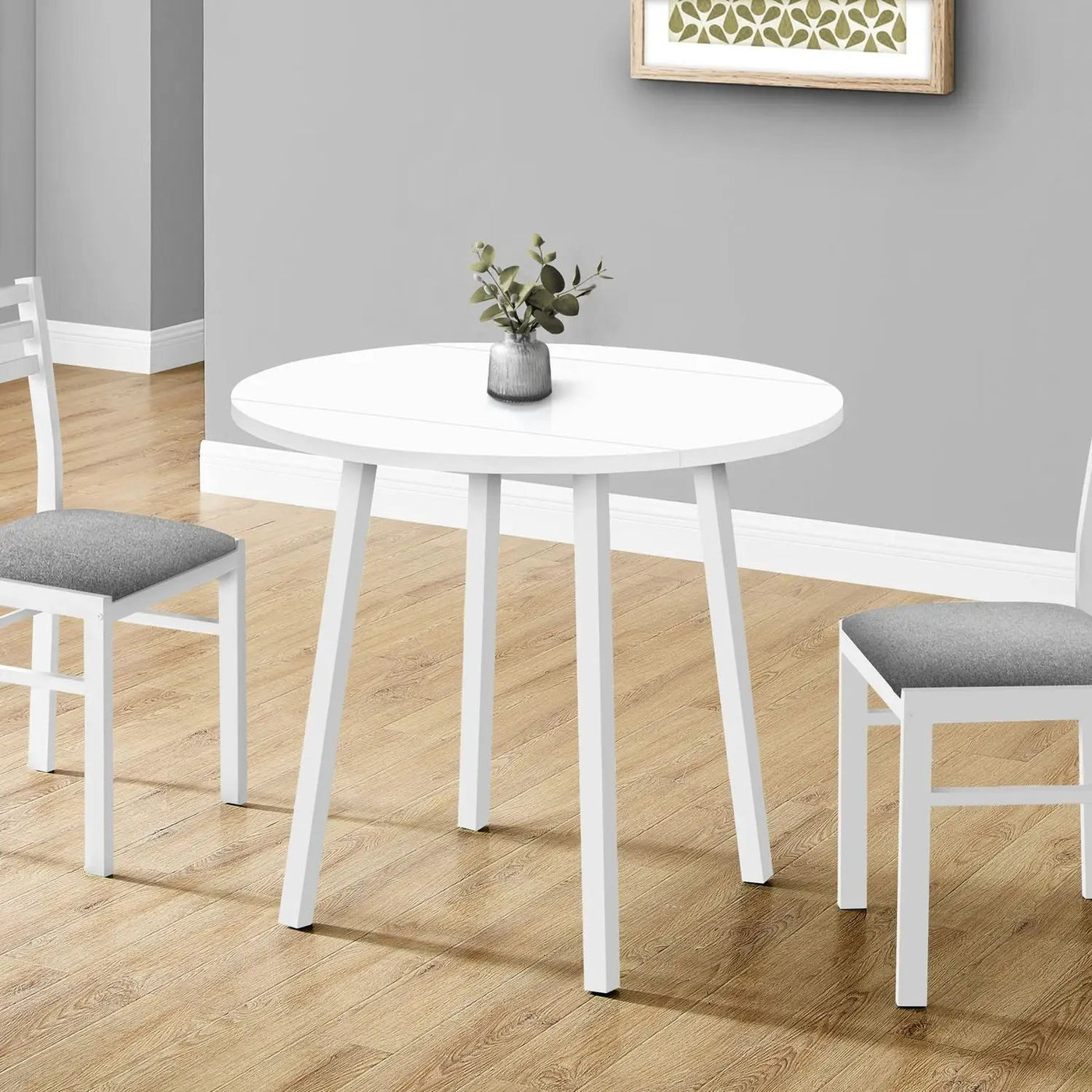 3 Pieces Dining Table Set, Small, Drop Leaf, Contemporary & Modern by Unique Piece Furniture