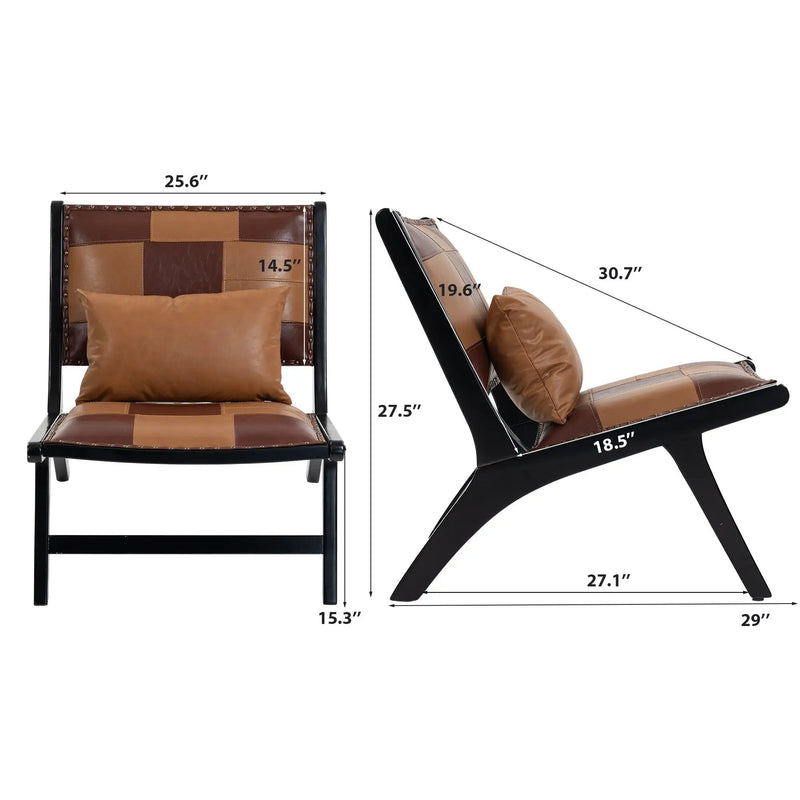 Modern Boho Accent Chair for Living Room, Mid Century Lounge Chair by HouseOfZazla